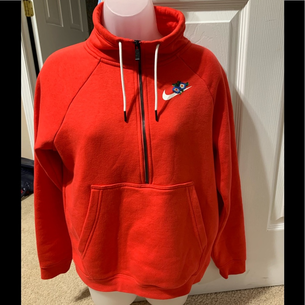 Red Nike sweatshirt